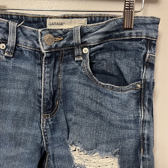 Garage Distressed Denim Jeans Size 0 - Picture 2 of 3